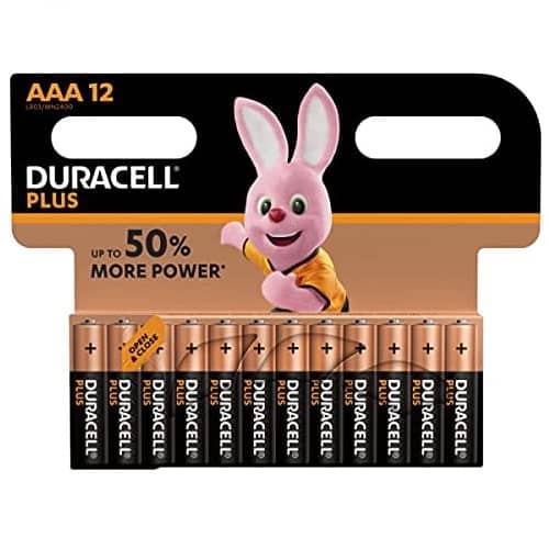 Pila duracell MN1500 LR03-AAA 1.5 v pack 12 pilas