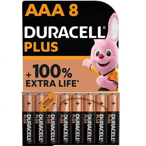 Pila duracell MN1500 LR03-AAA 1.5 v pack 8 pilas