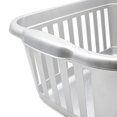 Cesta ropa rectangular plastico  Gris