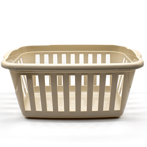 Cesta ropa rectangular plastico  Beige