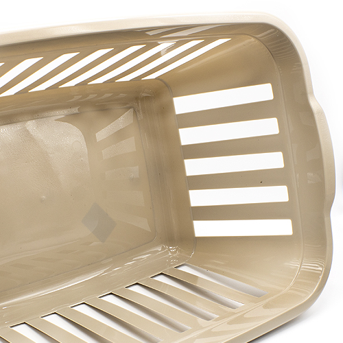 Cesta ropa rectangular plastico  Beige