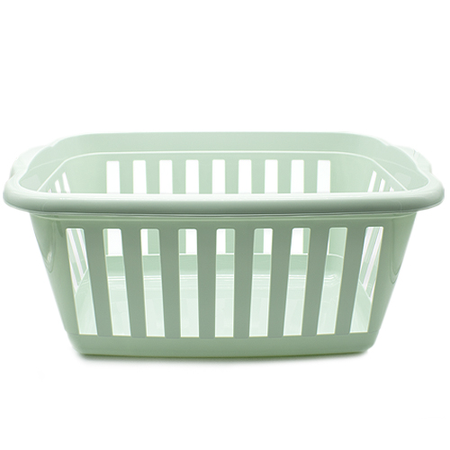 Cesta ropa rectangular plastico  Verde claro