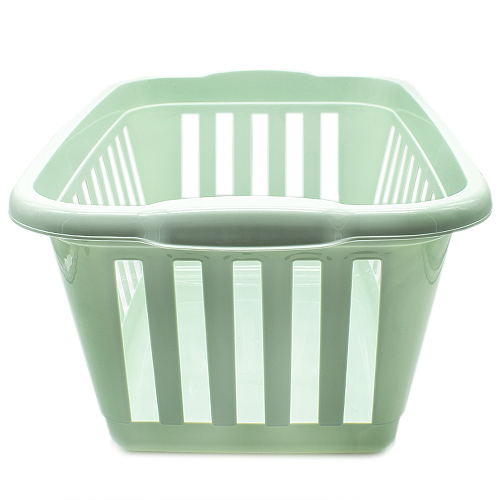 Cesta ropa rectangular plastico  Verde claro
