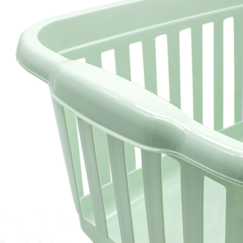 Cesta ropa rectangular plastico  Verde claro