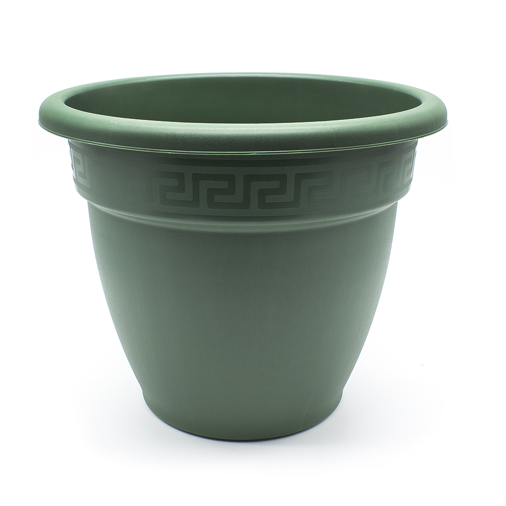 Macetero redondo de plastico 40 cm Verde