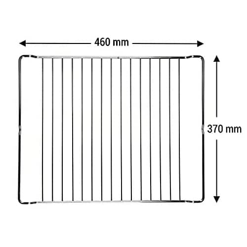 Bandeja rejilla para horno Teka 370x460mm  Plateado