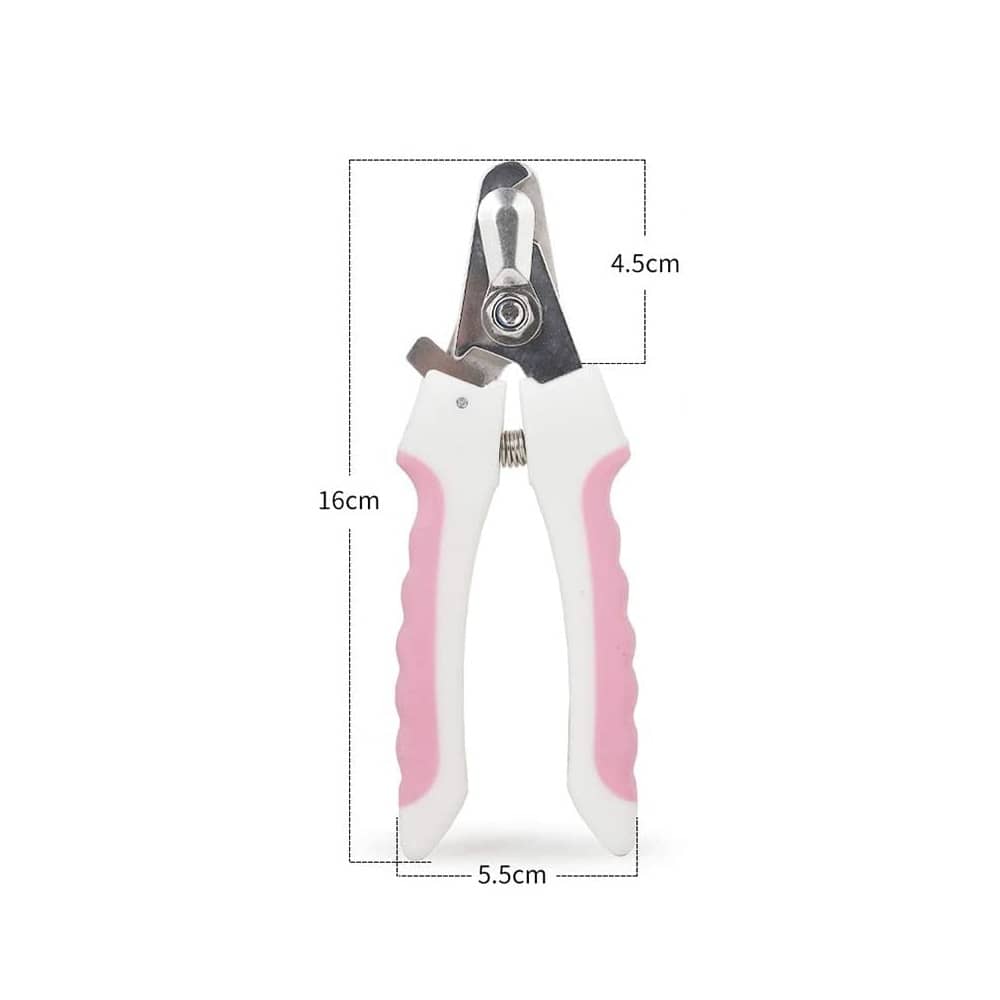 Cortauñas para perros y gatos 16 cm  Rosa
