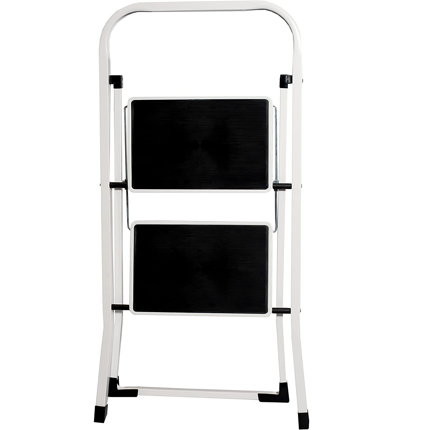Escalera plegable domestica 2 pelda?os Negro