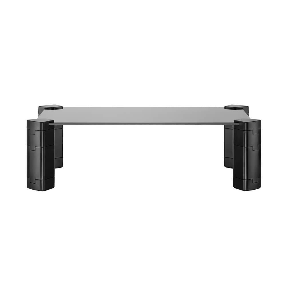 Soporte Elevador Cristal para Monitor y Portatil  Negro