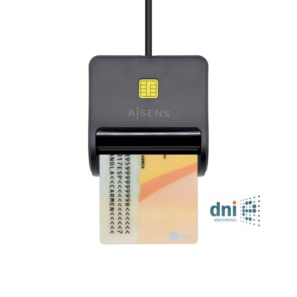 Lector de Tarjeta Inteligente DNI  Negro