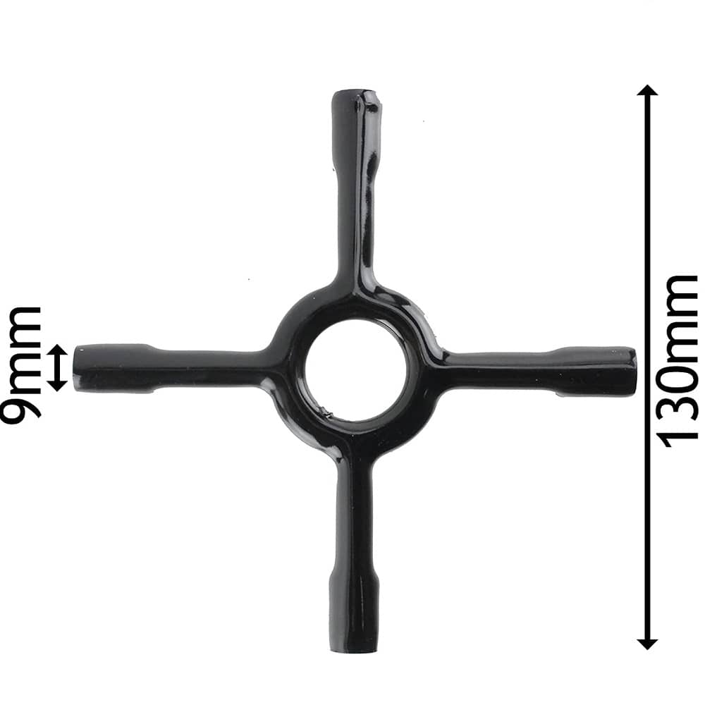 Soporte para hornillo de gas universal ceramica 13 cm Negro
