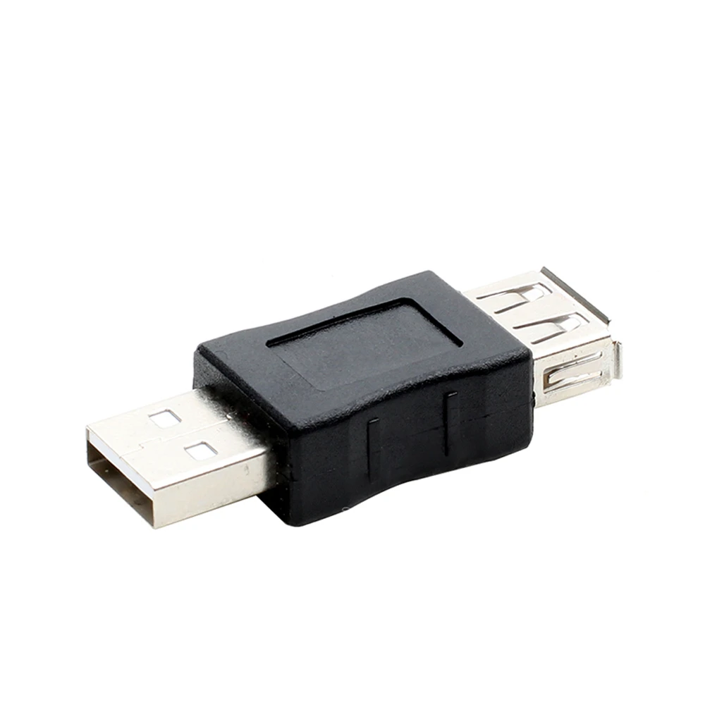 Adaptador USB 2.0 hembra a USB Macho Tipo A  Negro