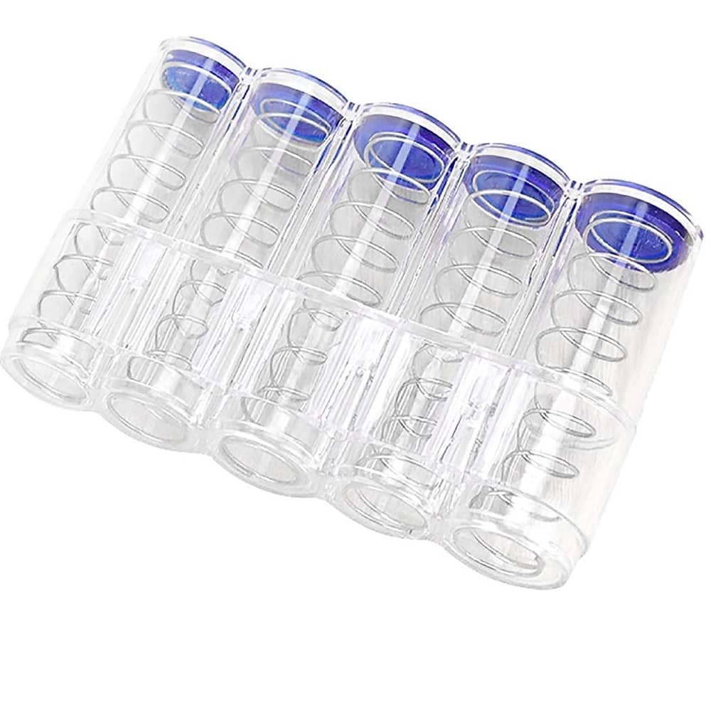 Portamonedas Compacto con clasificador de 5 monedas  Transparente