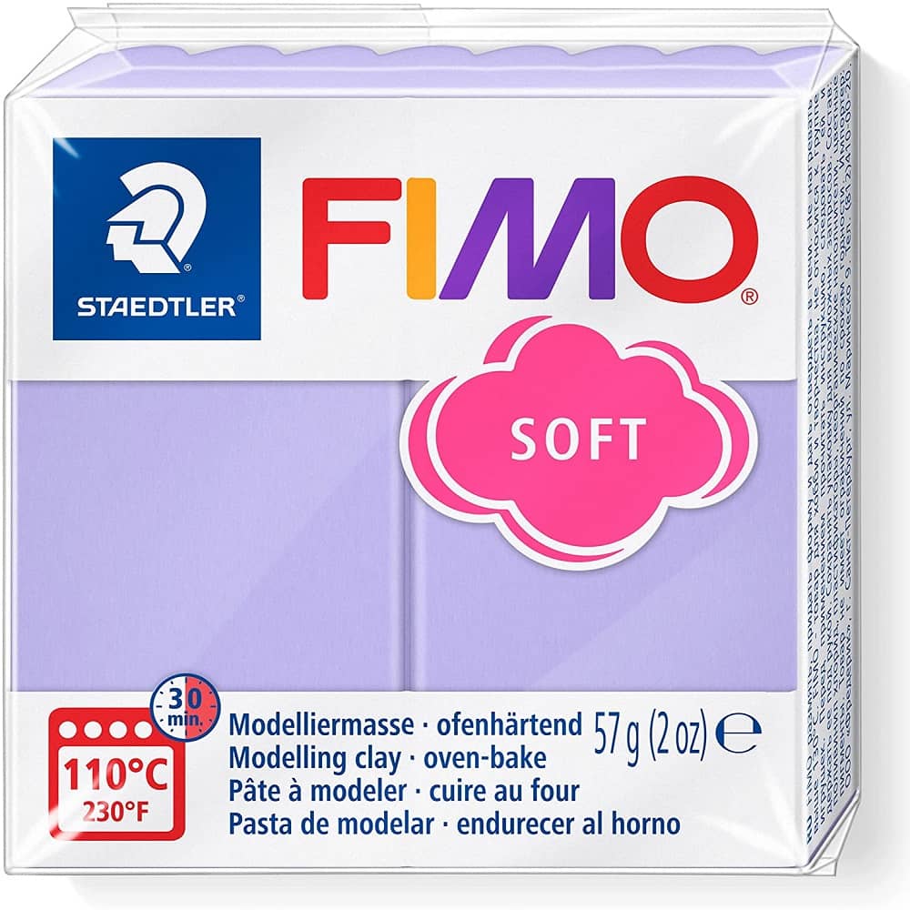 Pasta de modelar arcilla polimerica fimo 57 gr lila
