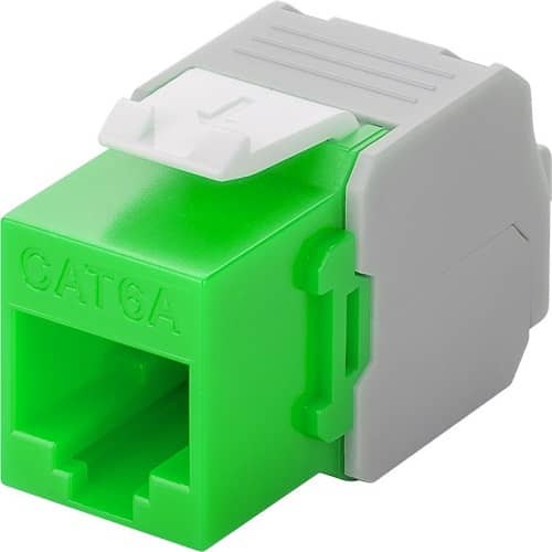 Keystone RJ45 hembra a TIA 568A/B Cat 6 UTP  Verde