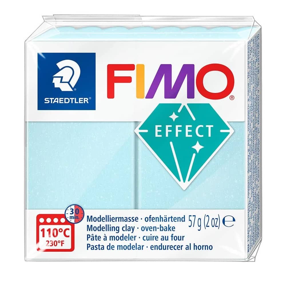 Pasta de modelar arcilla polimerica fimo 57 gr azul hielo