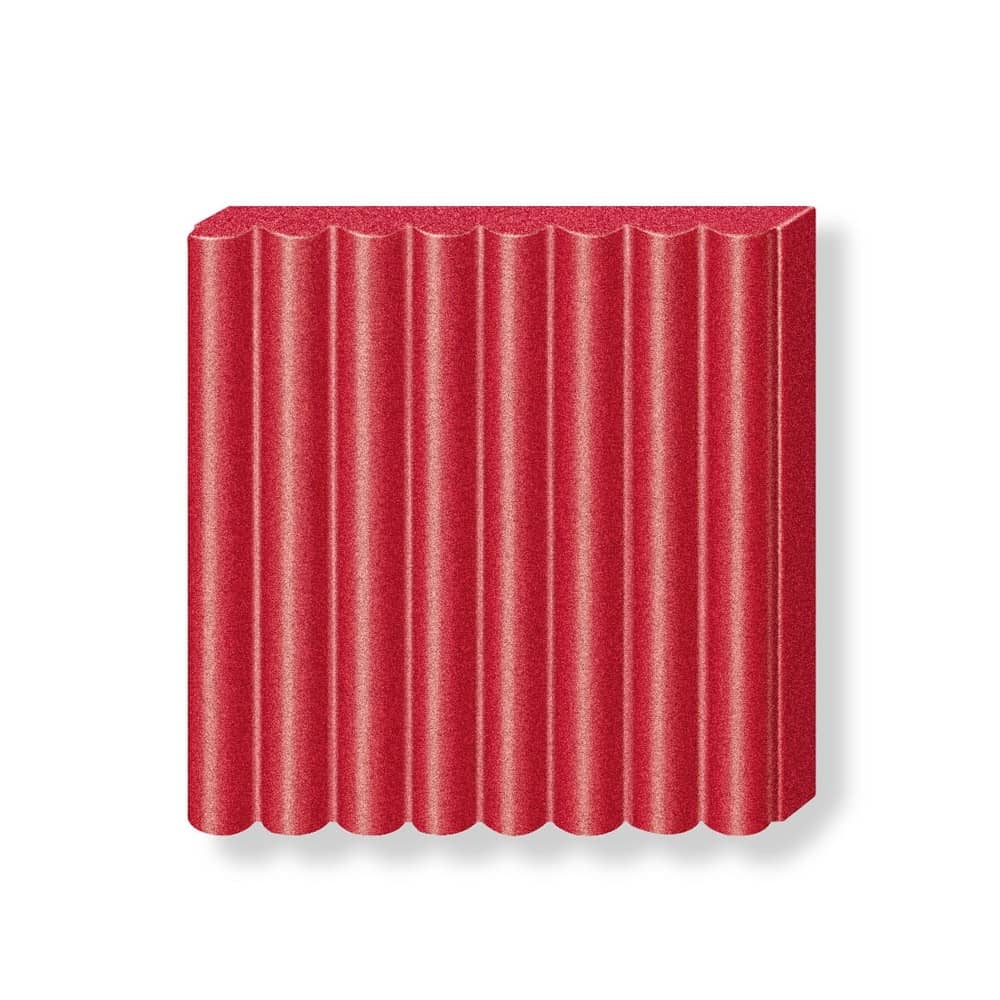 Pasta de modelar arcilla polimerica fimo 57 gr rojo translucido