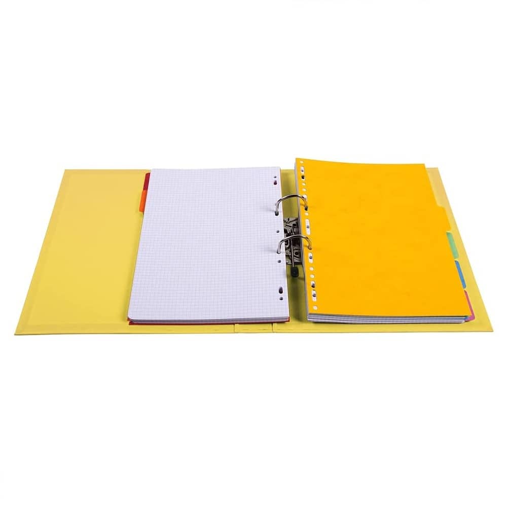 Carpeta de palanca 2 anillas Lomo 50mm A4 Amarillo