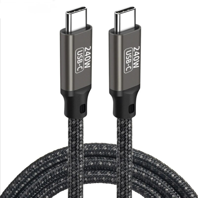 Cable USB C Macho a USB-C Macho PD3.1 240W 5A/48V 3 M Negro
