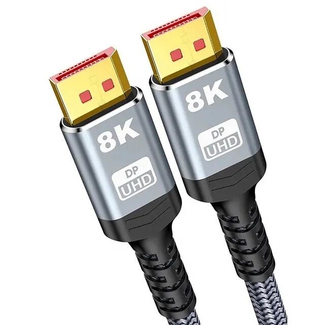 Cable DisplayPort 1.4 Macho 8K DP 1 M Negro