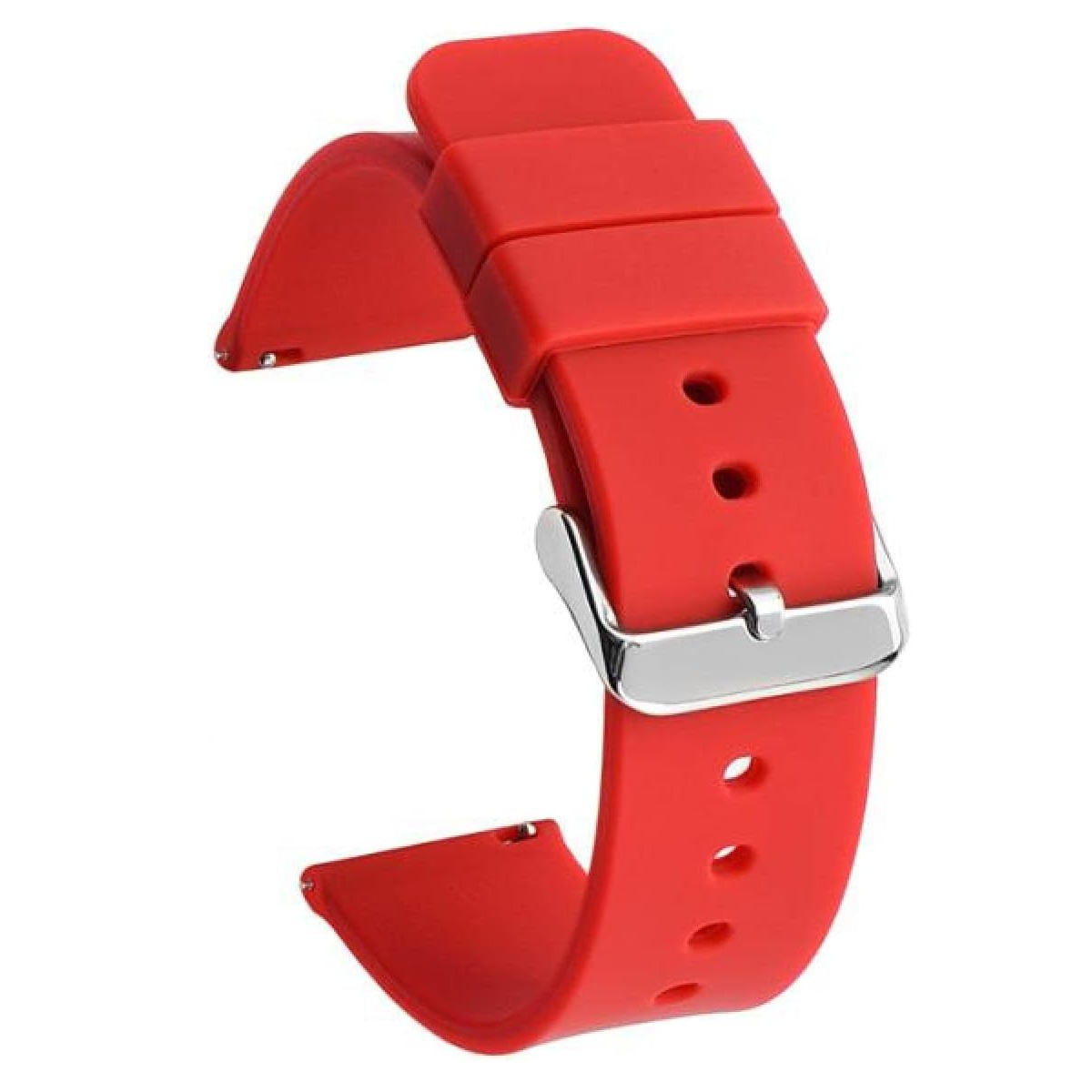 Correa reloj silicona liberacion rapida 24 mm Rojo