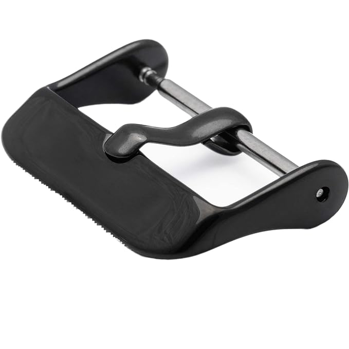 Hebilla reloj Metálica Acero Inoxidable 18 mm Negro