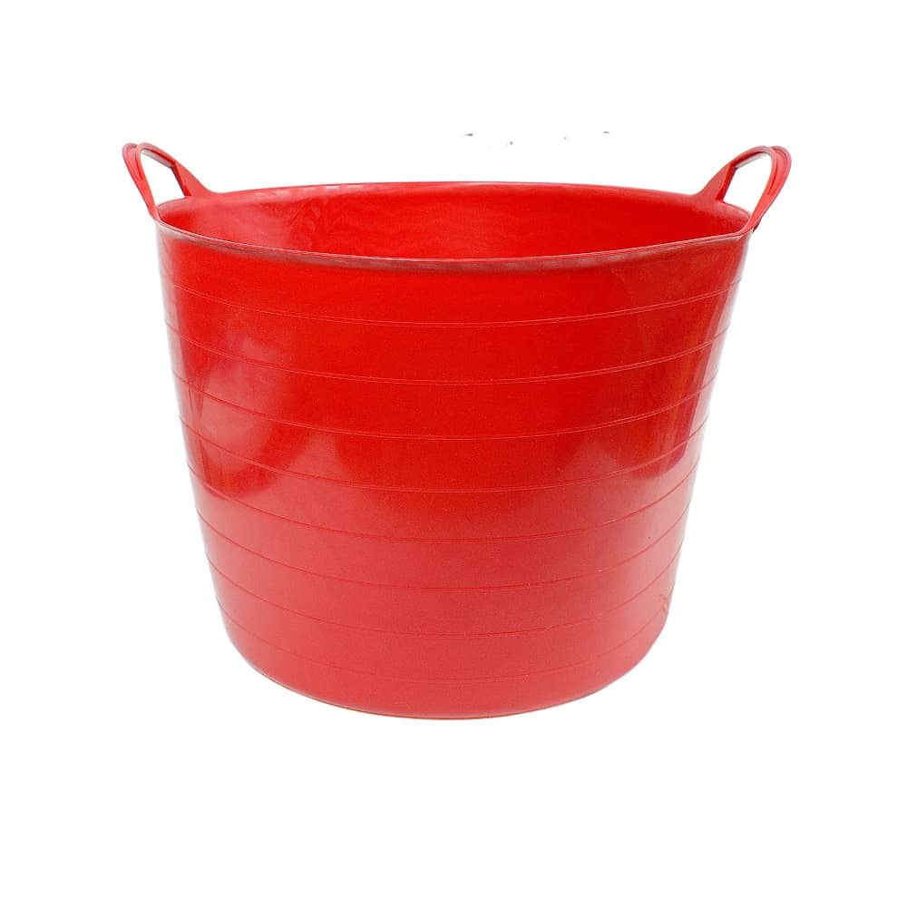 Capazo plastico 42 Litros Rojo