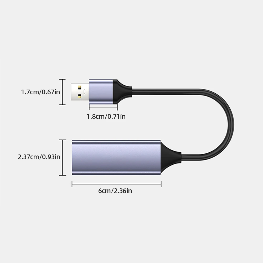 Adaptador USB C a Ethernet  Plateado