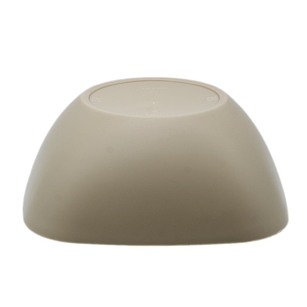 Cuenco de plastico cuadrado para comida Bol 4.8 Litros Marron