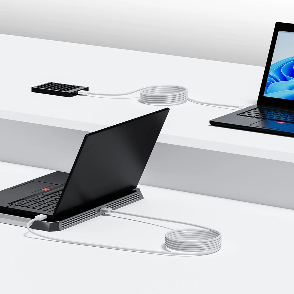 Cable USB 3.0 tipo A macho - macho 1 M Blanco