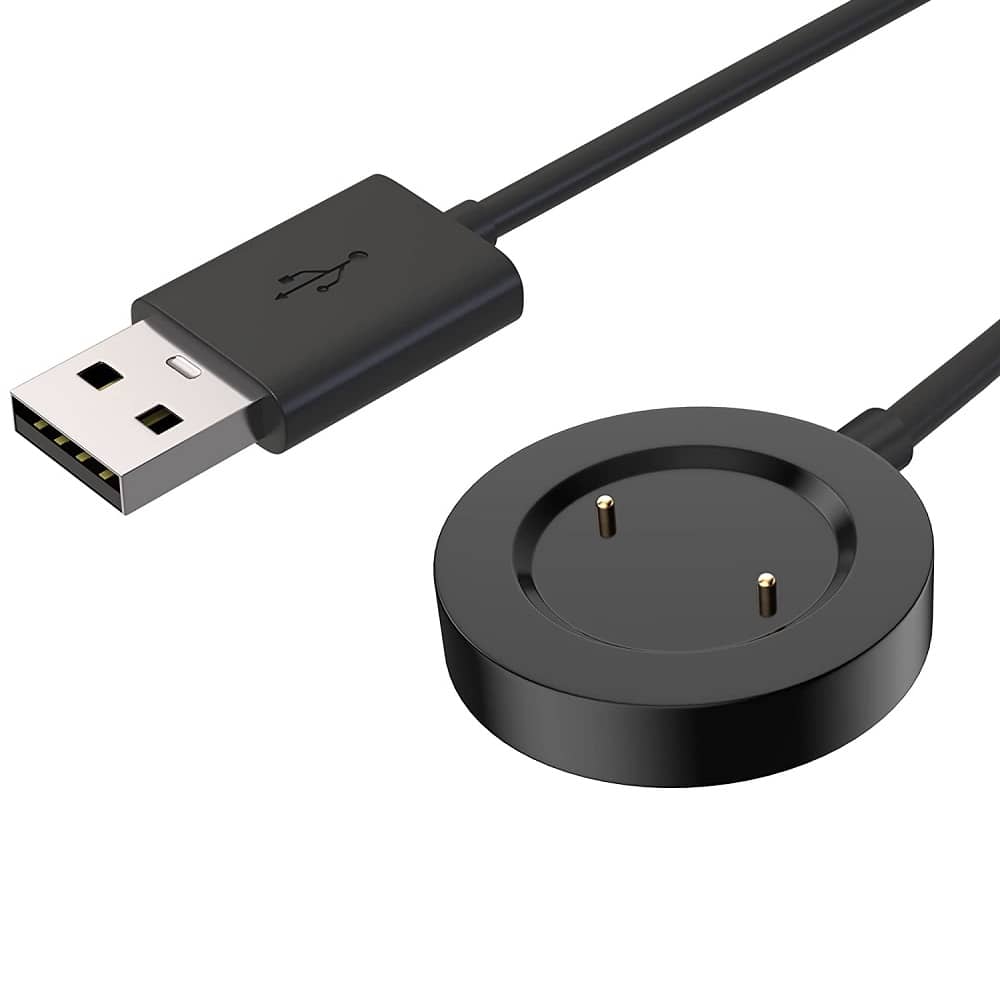 Cable USB carga compatible con Huawei Smartwatch 1 M Negro