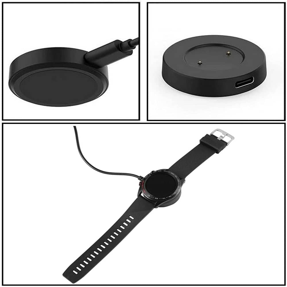 Cable USB carga compatible con Huawei Smartwatch 1 M Negro