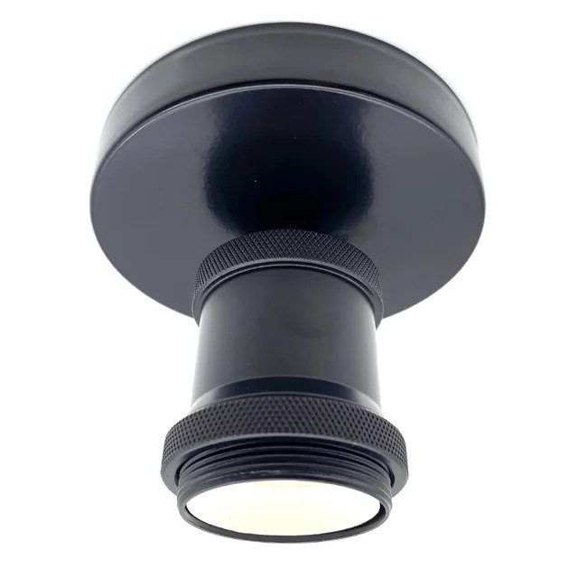Portalámparas de techo plafon retro E27  Negro
