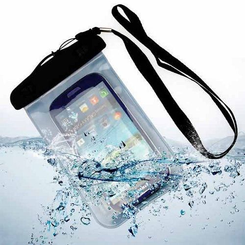 Funda Impermeable movil Universal Certificado IPX8  Amarillo