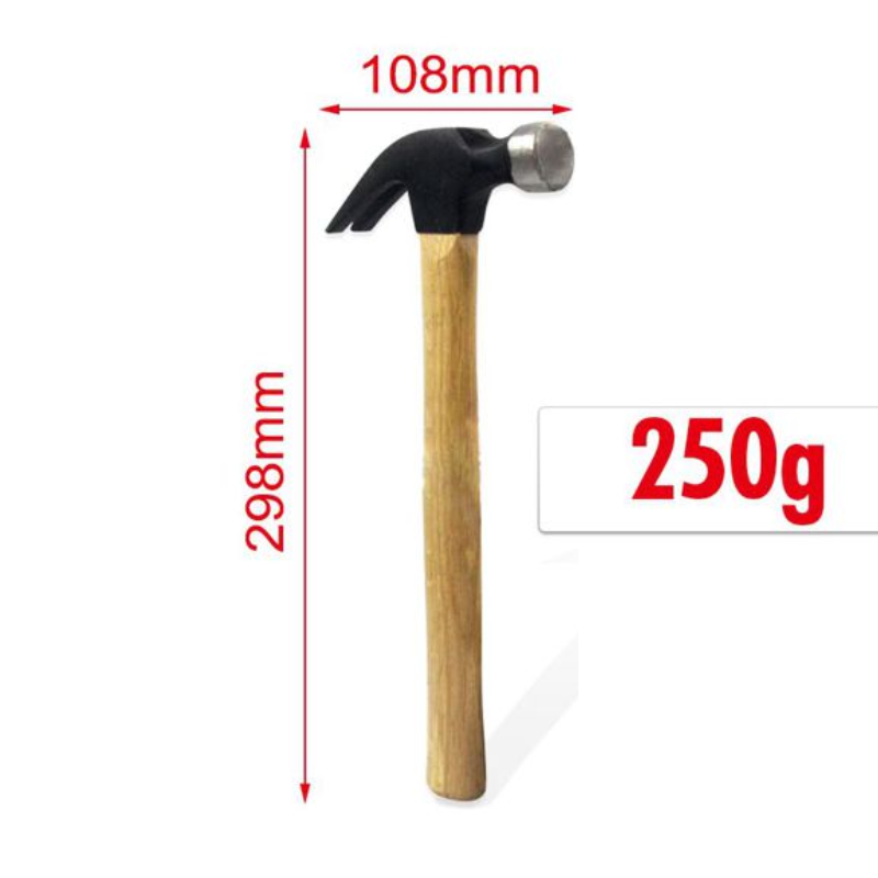 Martillo de carpintero sacaclavos 250 gr