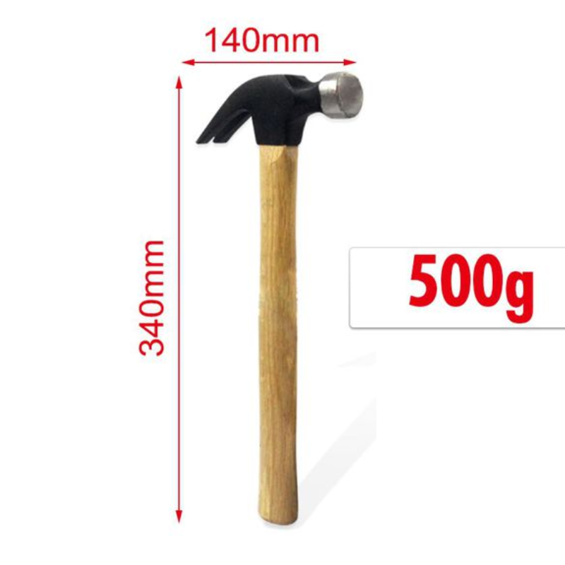 Martillo de carpintero sacaclavos 500 gr
