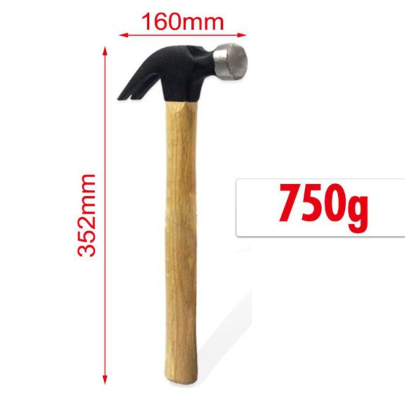 Martillo de carpintero sacaclavos 750 gr