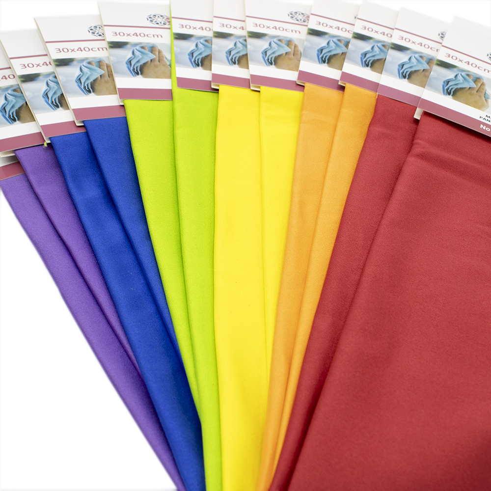 Bayeta de limpieza cristales microfibra 40x30 cm (12 uds)  Multicolor