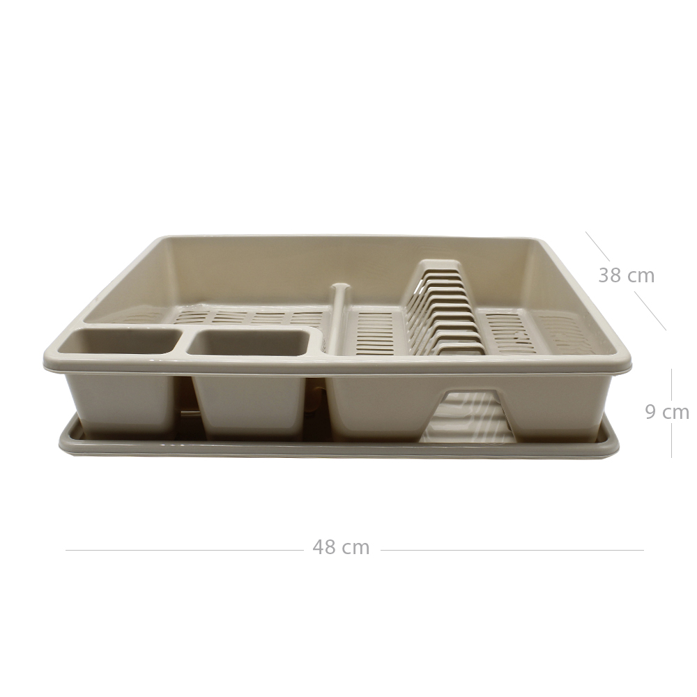 Escurreplato de plastico  Beige