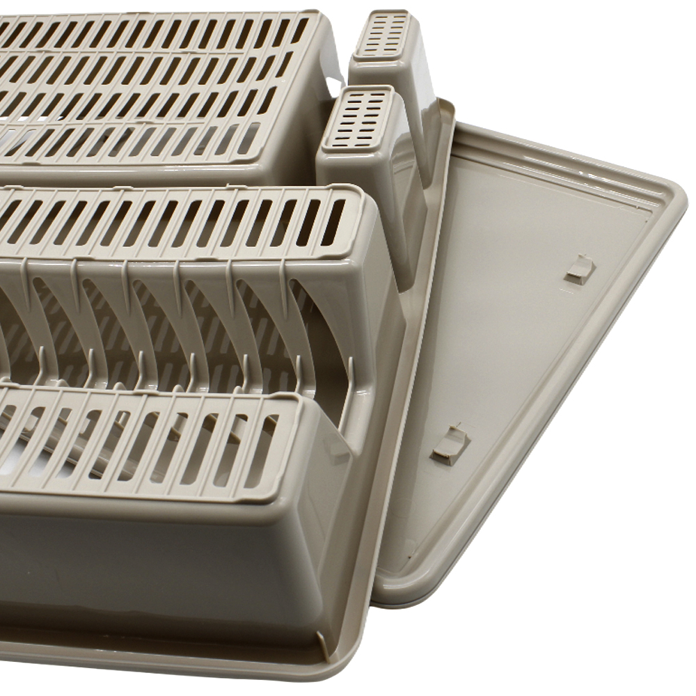 Escurreplato de plastico  Beige
