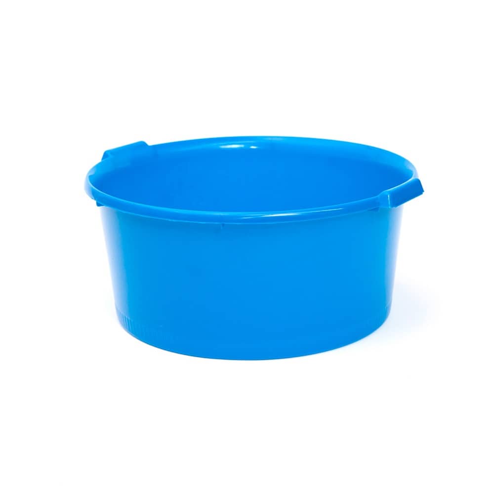 Barreño de plastico redondo con asas 40 Litros Azul