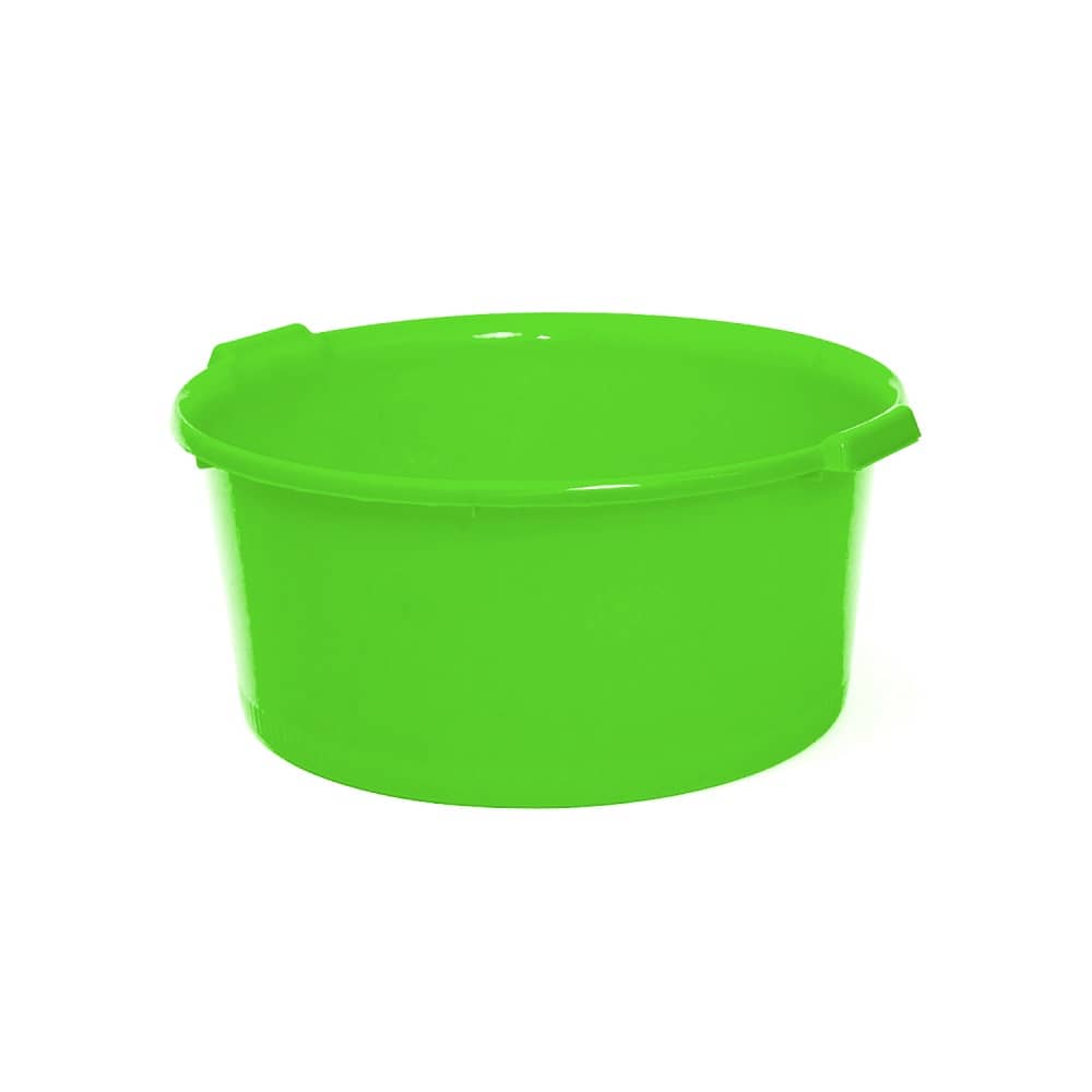 Barreño de plastico redondo con asas 40 Litros Verde