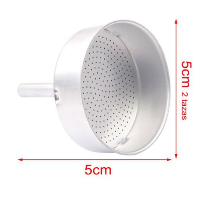 Embudo para cafetera Moka italiana 2 tazas