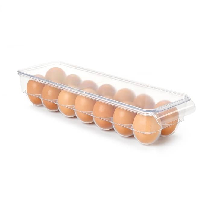 Organizador huevos para frigorifico de plastico Transparente