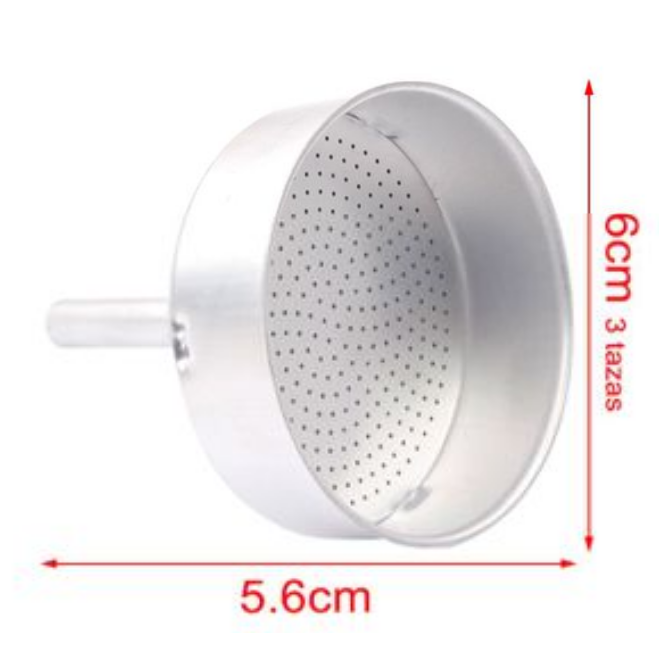 Embudo para cafetera Moka italiana 3 tazas