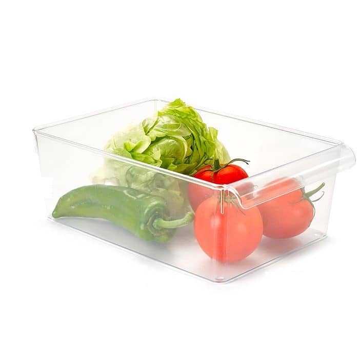 Organizador verduras para frigorifico de plastico  Transparente