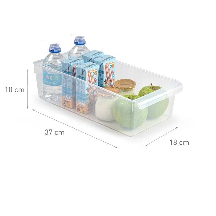 Organizador varios para frigorifico de plastico  Transparente