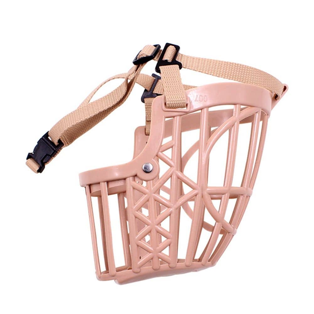Bozal para perros tipo canasta Talla XL Marron