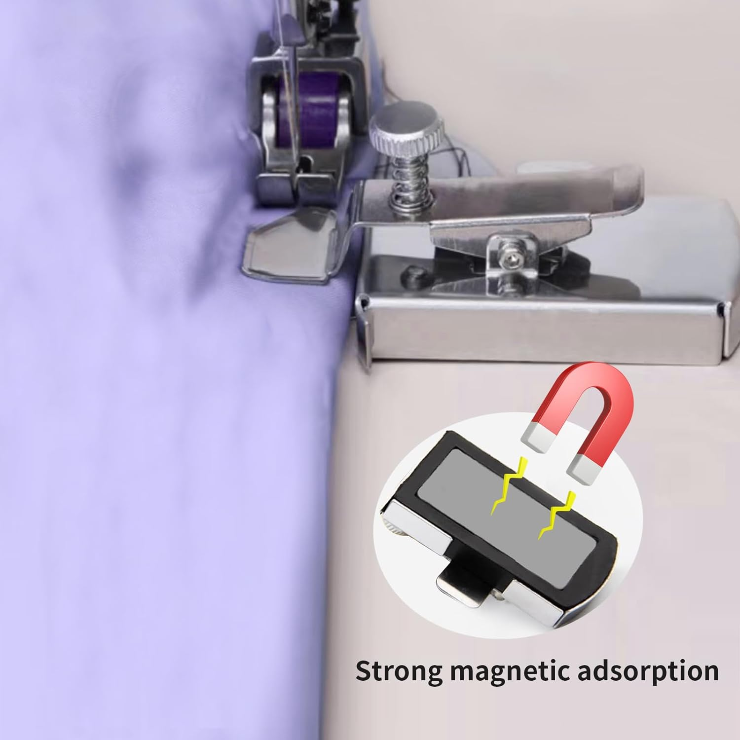 Guia de costura magnetica para maquina coser