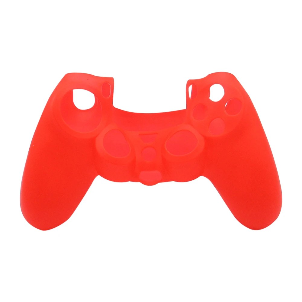 Funda carcasa protector silicona para mando PS4  Rojo